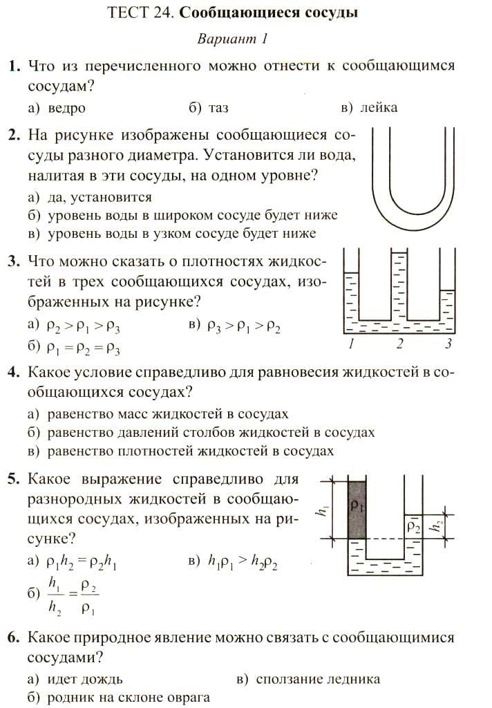 Физика сычев 7 класс